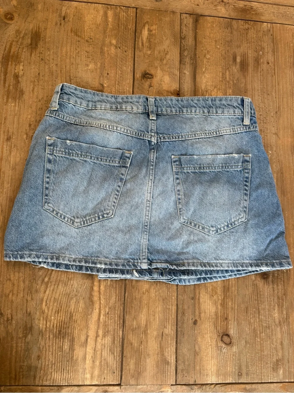 Wynne Denim Skirt Free People Light Indigo NWOT Size 30 $78